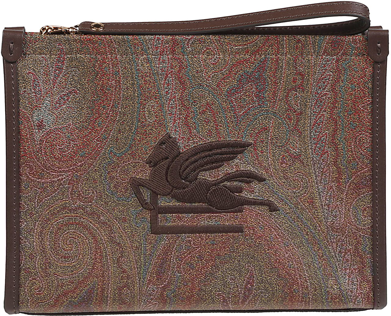 Etro Medium Arnica Pochette Brown Bruin