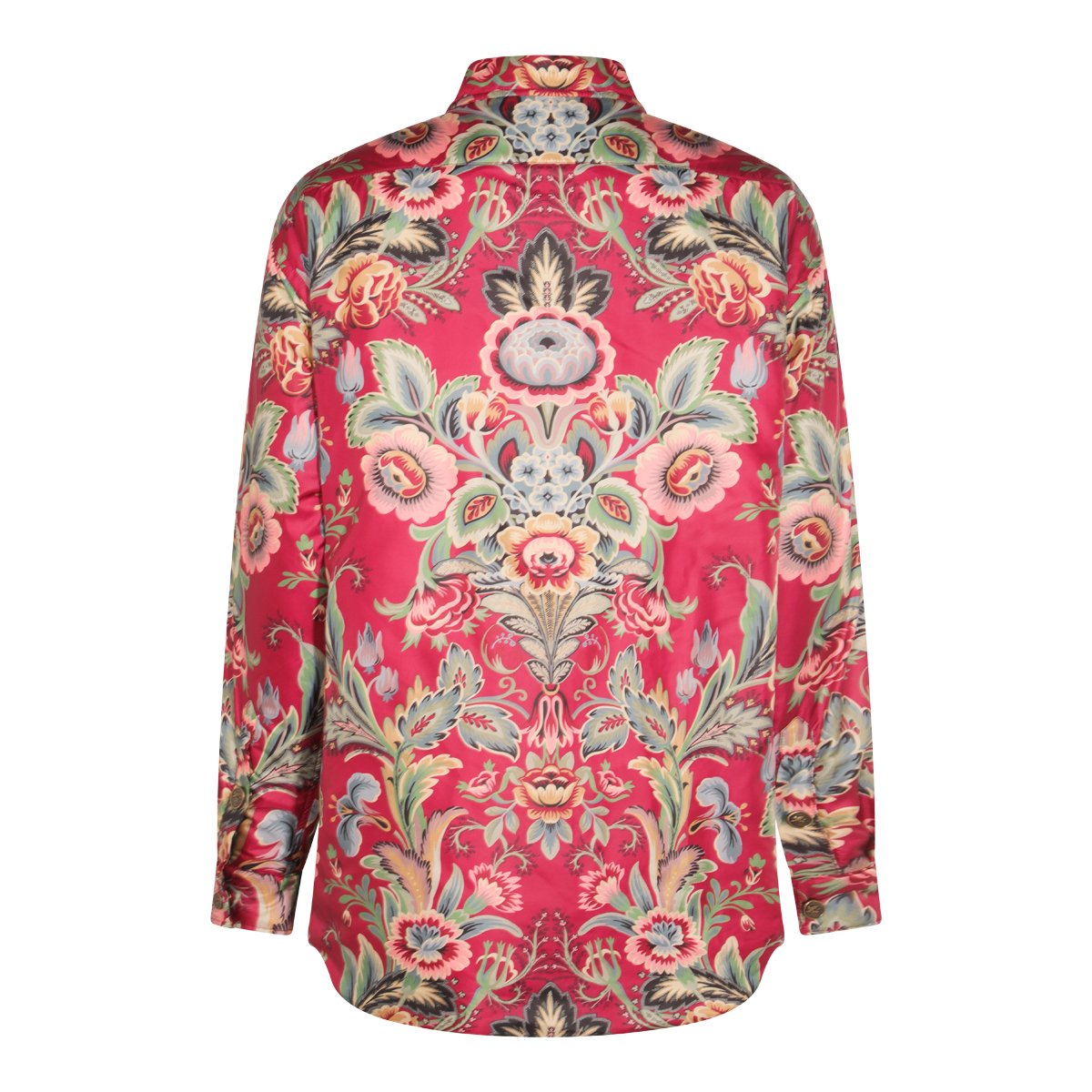 Etro Multicolor Down Jacket Grijs