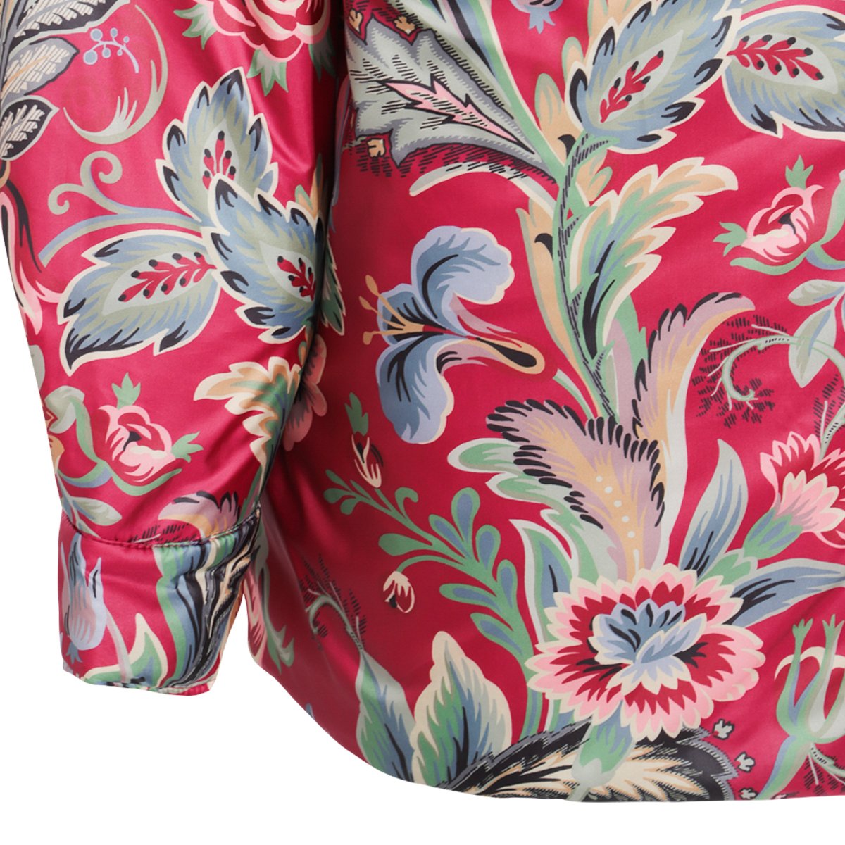 Etro Multicolor Down Jacket Grijs