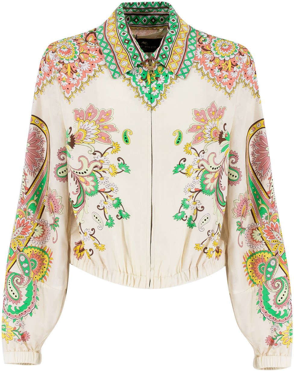 Etro Cropped jacket Dierenprint