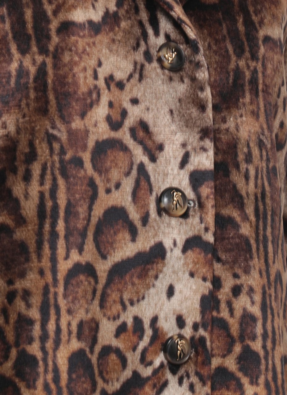 Etro Coats Brown Bruin