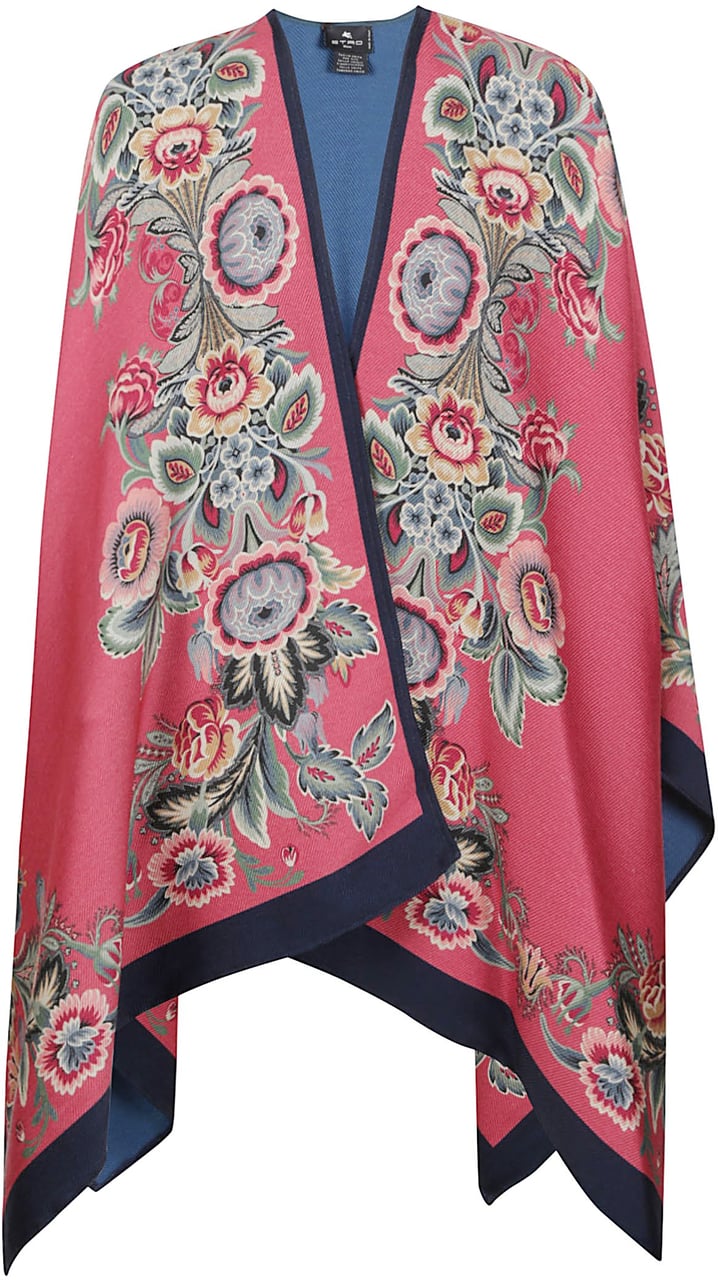 Etro Cape Pink & Purple Roze