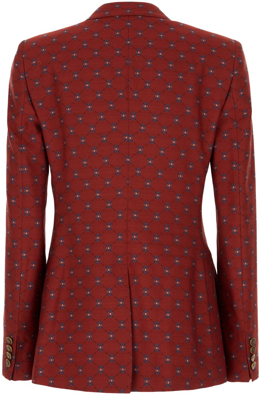 Etro Etro Embroidered wool blend blazer Divers