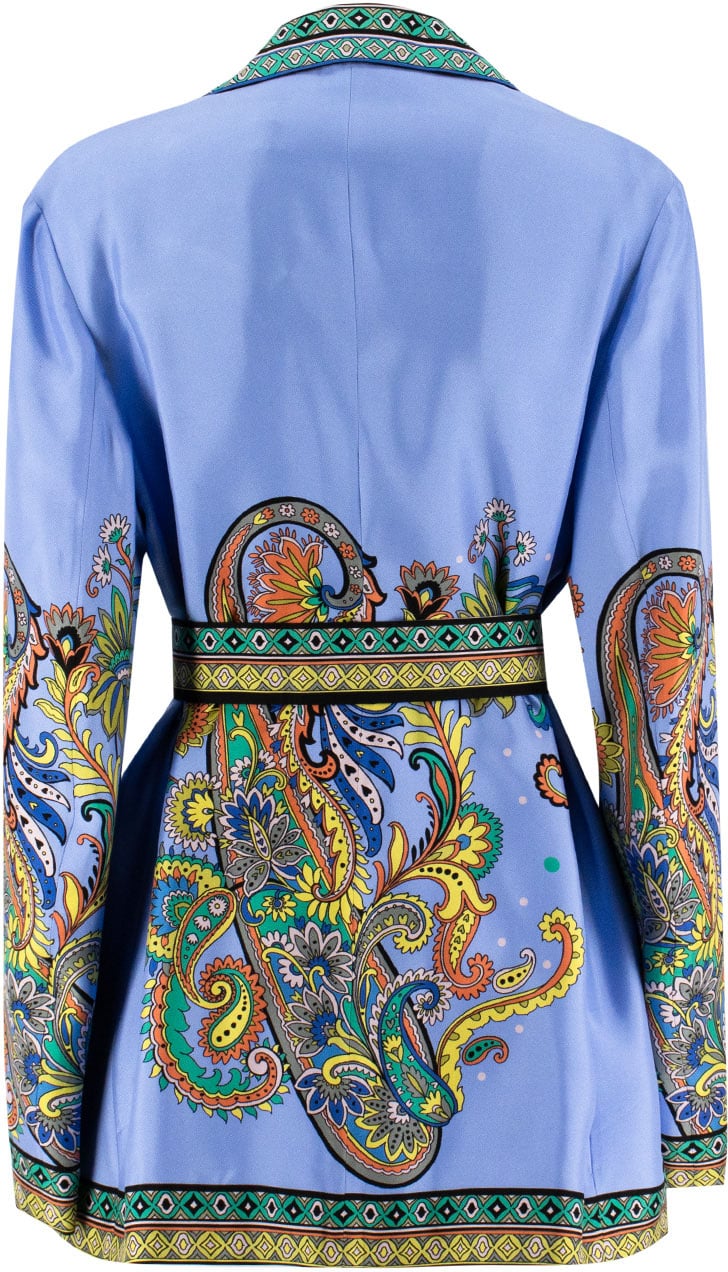 Etro Silk jacket Dierenprint