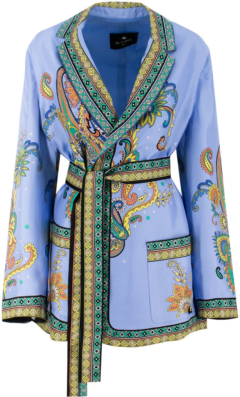 Etro Silk jacket Dierenprint