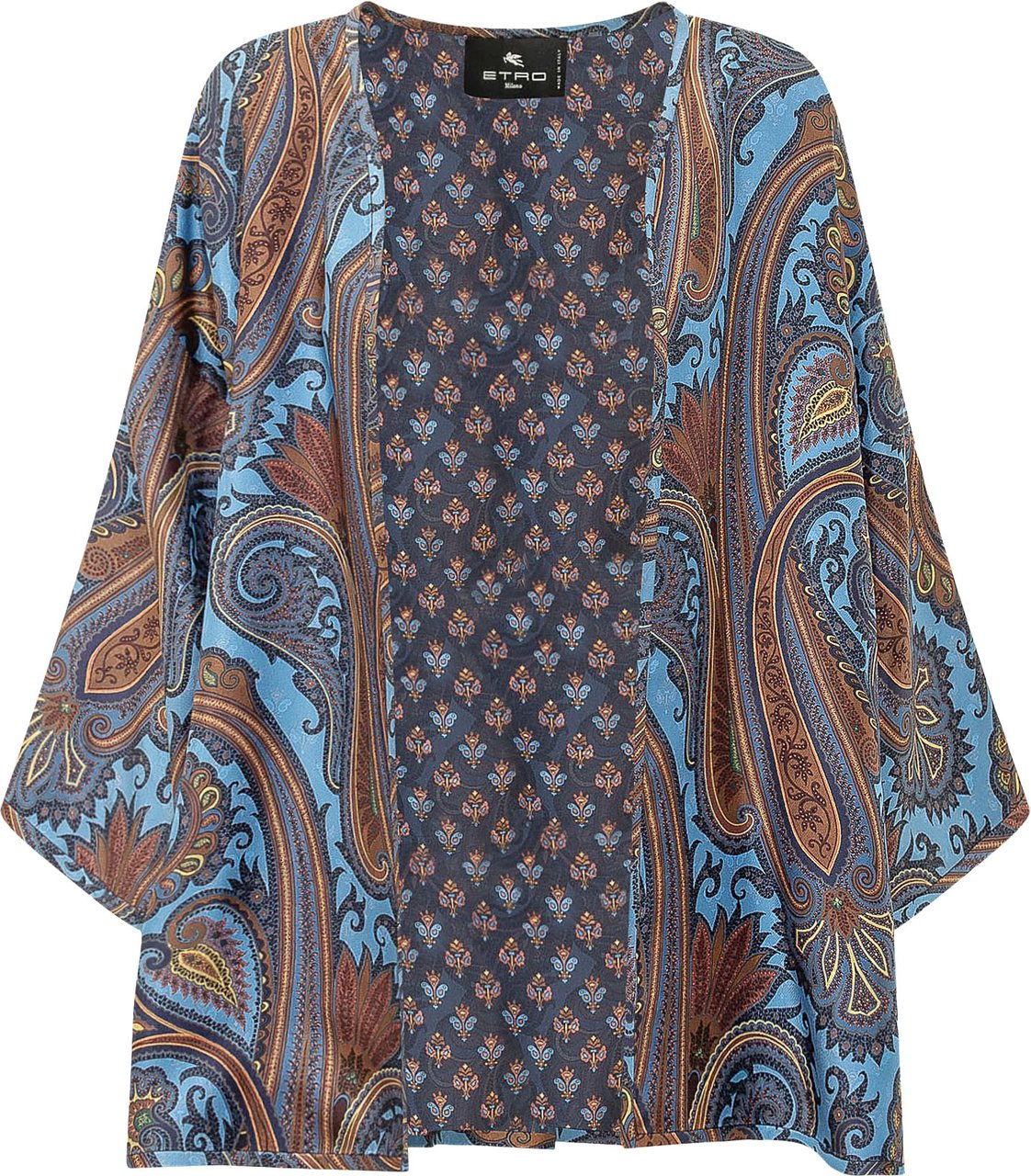 Etro Poncho con Pannello Decorativo Divers