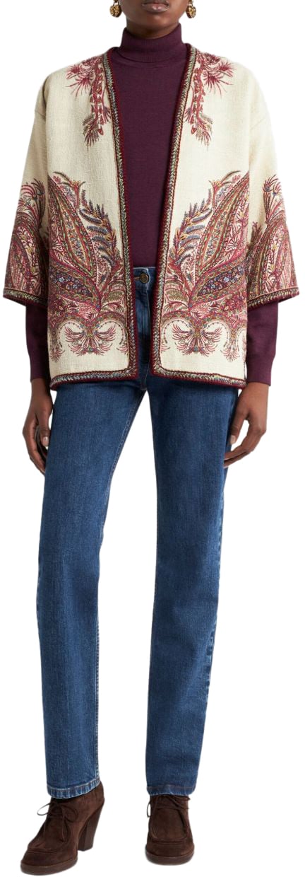 Etro Coats Beige Beige