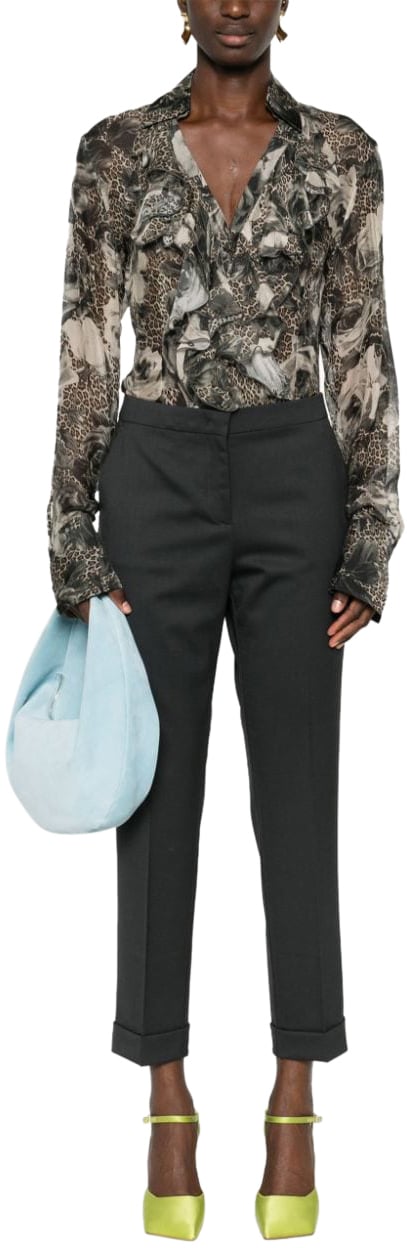 Etro Trousers Grey Grijs