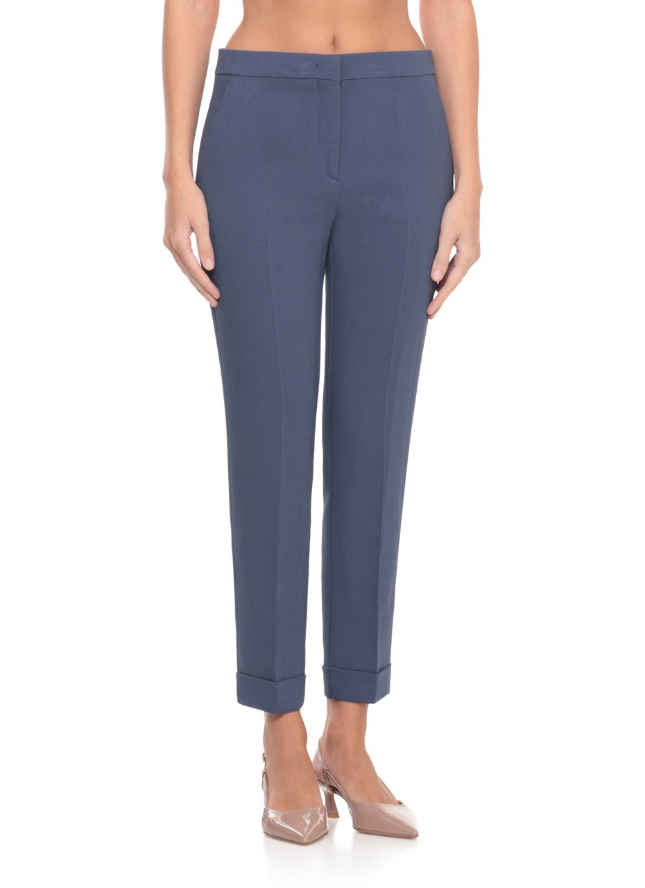 Etro Trousers Blue Blauw