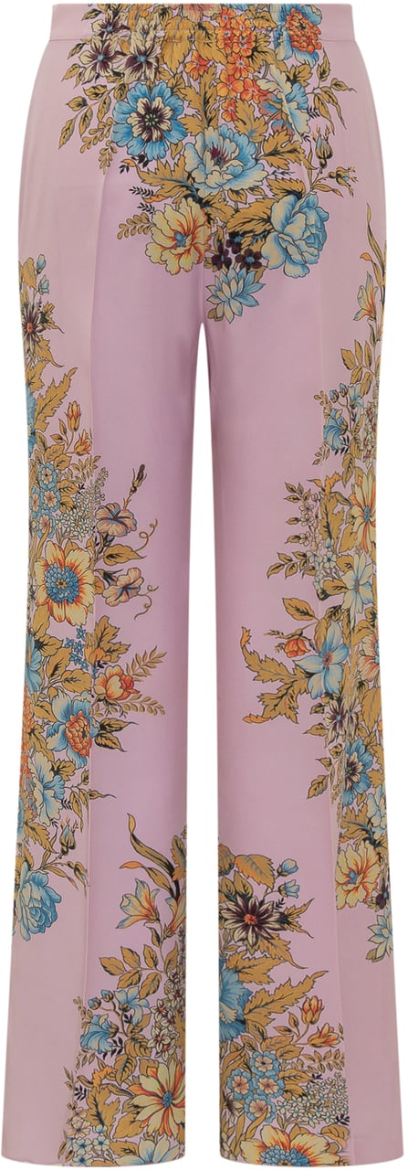 Etro Pantalone Bouquet Bandana Roze