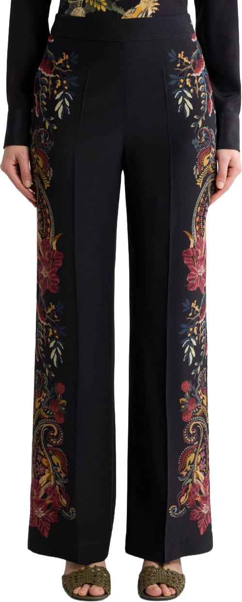 Etro Trousers Black Zwart