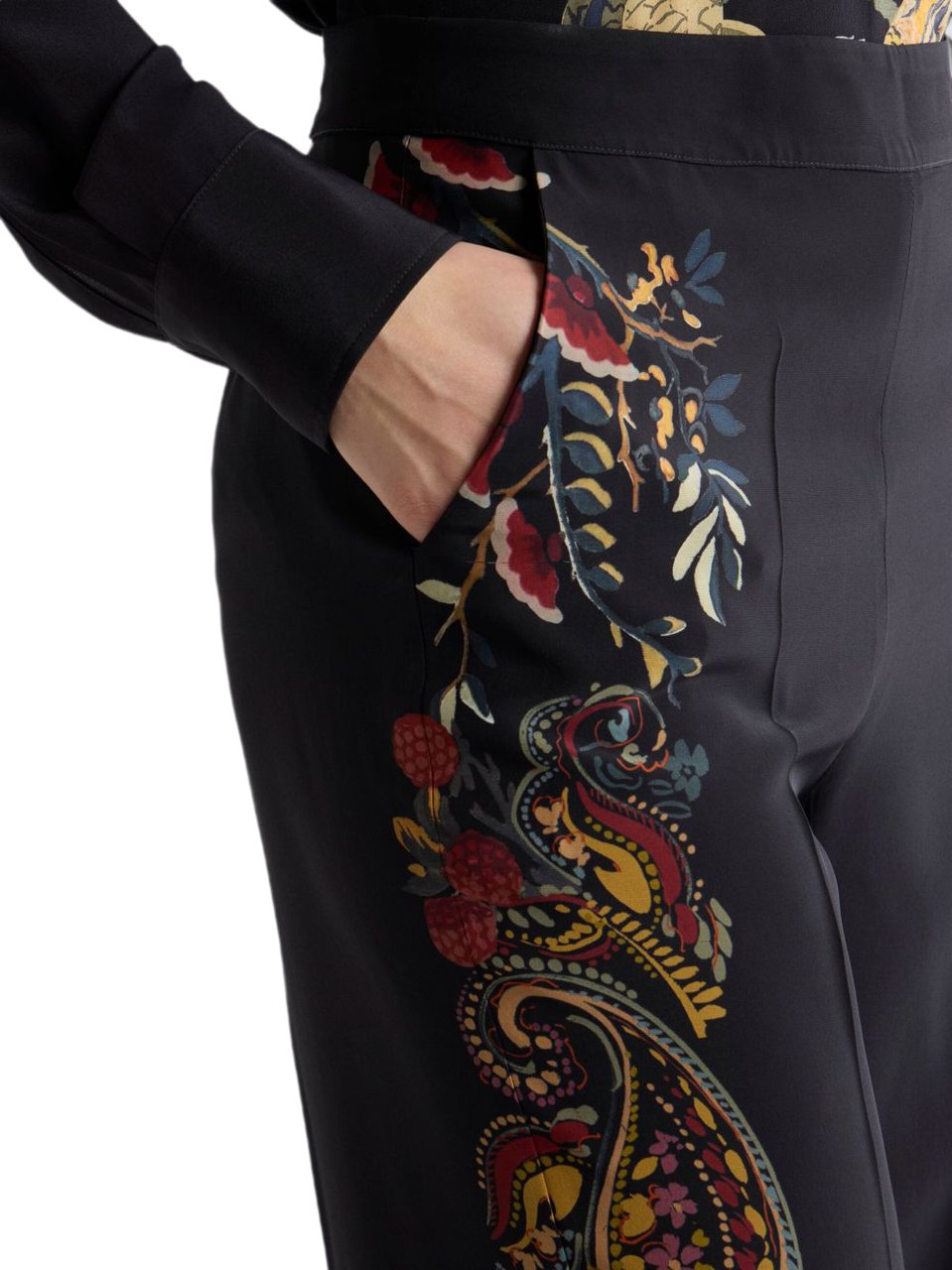 Etro Trousers Black Zwart