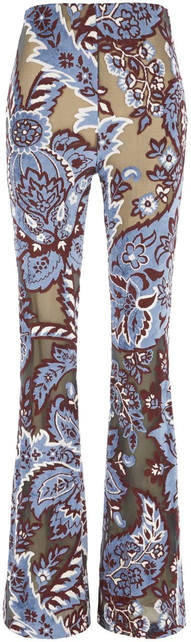 Etro Etro Multicolor chenille and mesh pant Divers