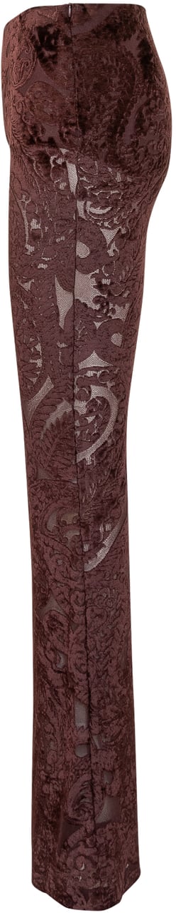 Etro Etro Pantaloni Flare Jacquard Paars