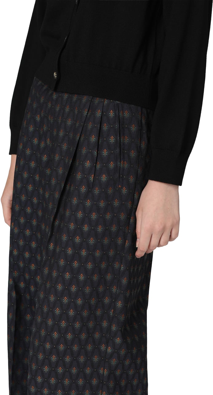 Etro Jacquard trousers Blauw