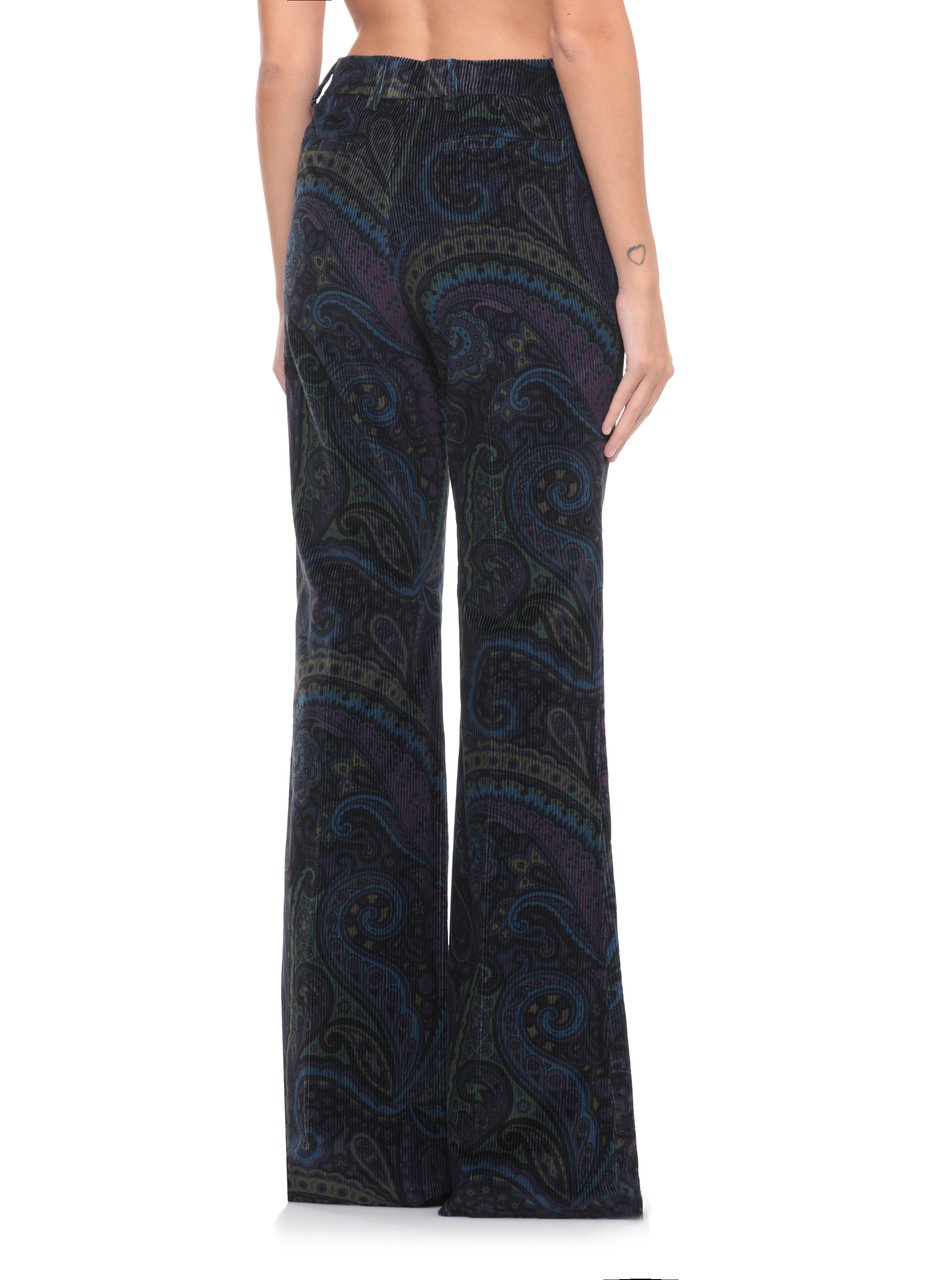 Etro Trousers Blue Blauw
