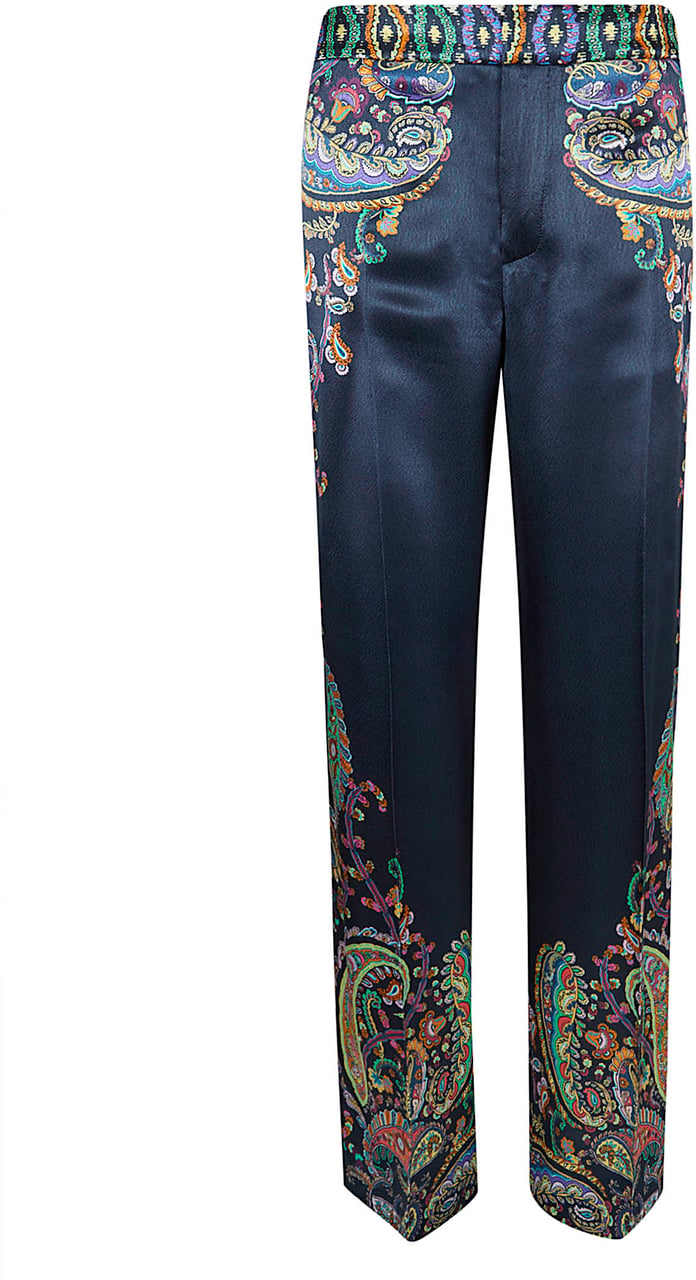 ETRO WOMEN`S FULL-LENGTH WIDE-LEG TROUSERS Divers