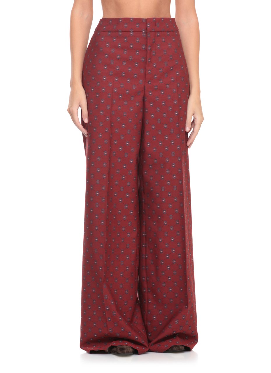 Etro Trousers Red Rood