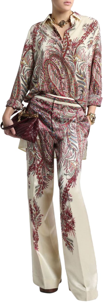 Etro Trousers Beige Beige