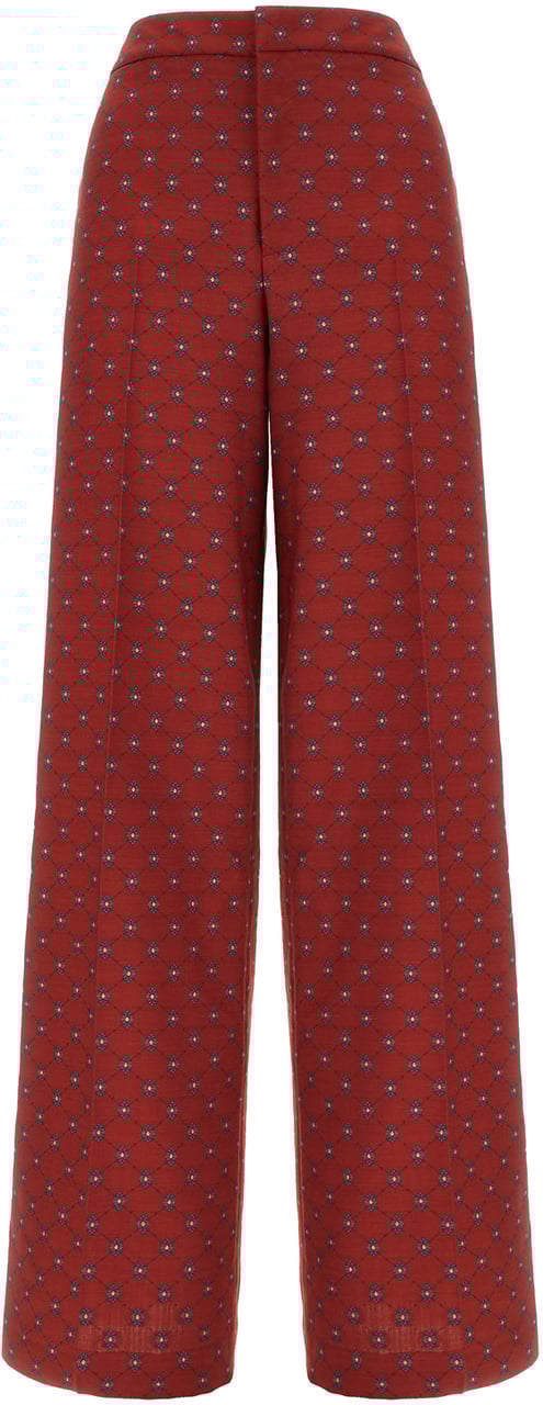 Etro Etro Embroidered wool blend pants Divers