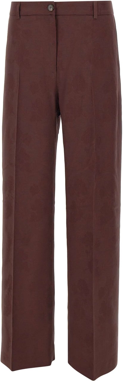 Etro Trousers Purple Paars