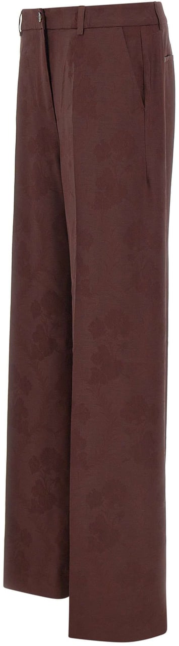 Etro Trousers Purple Paars