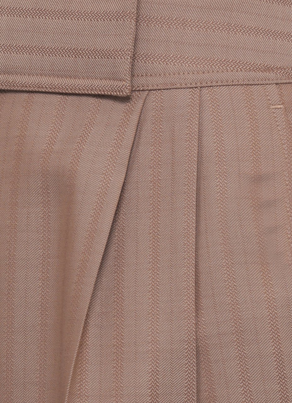 Etro Trousers Brown Taupe