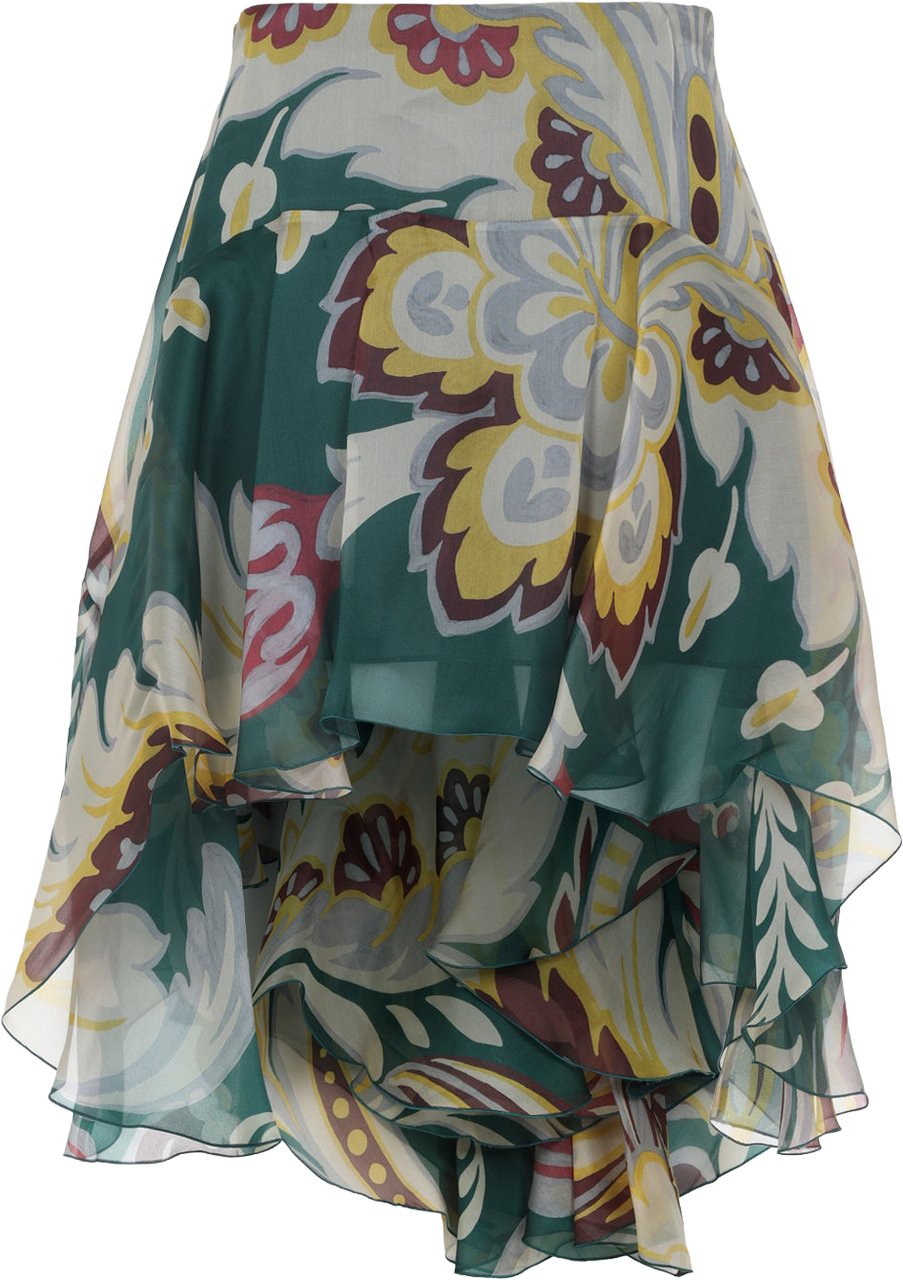Etro Etro Asymmetric Mini Skirt Divers