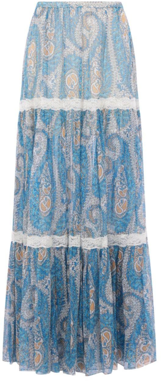 Etro Skirts Clear Blue Blauw