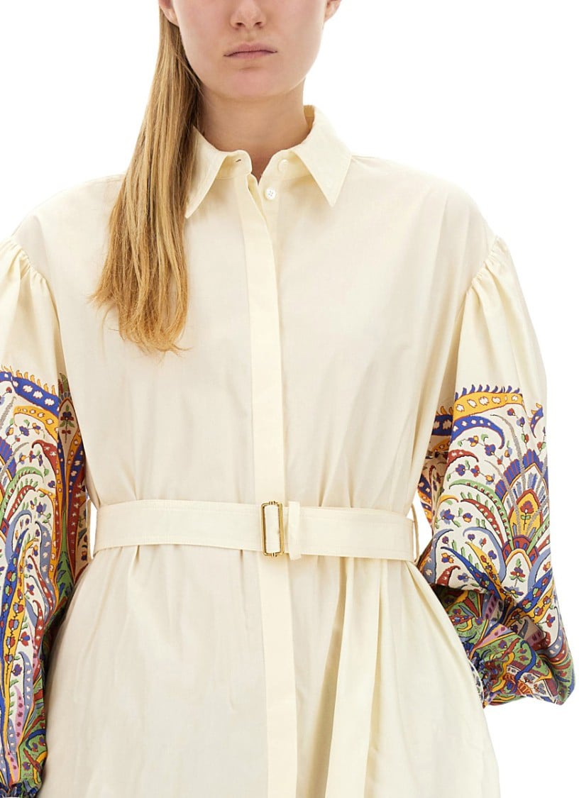 Etro Chemisier Dress Neutraal