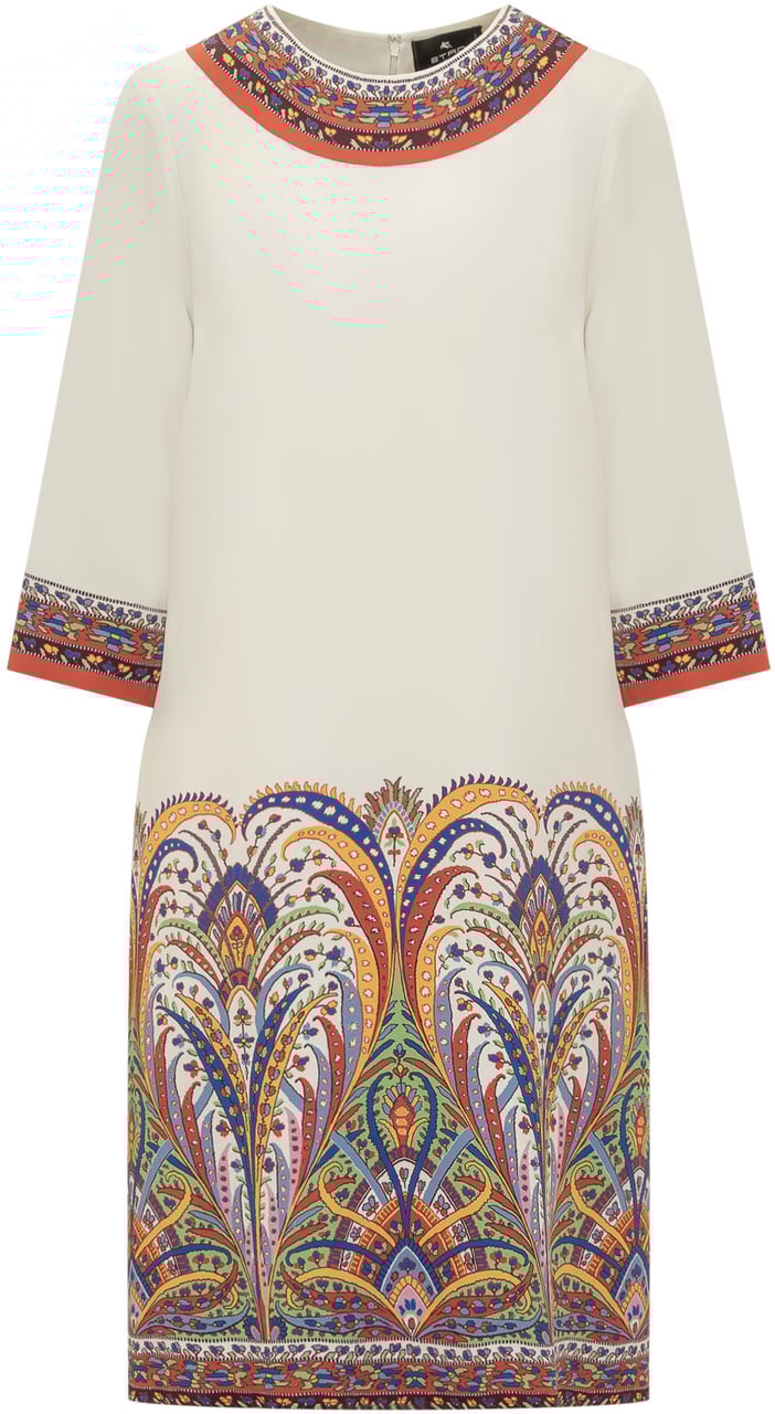 Etro Abito in Maglia con Stampa Beige