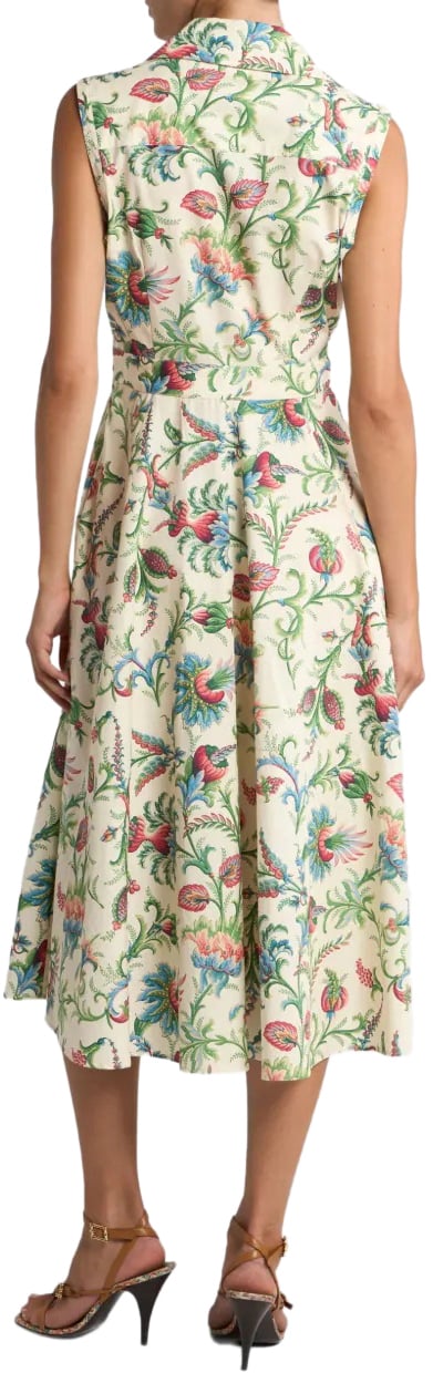 Etro midi sleeveless shirt dress divers Divers