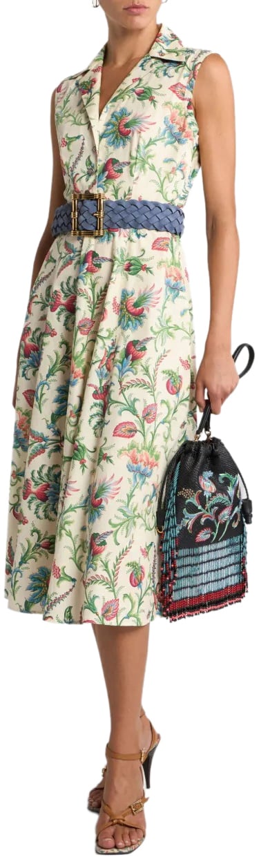 Etro midi sleeveless shirt dress divers Divers