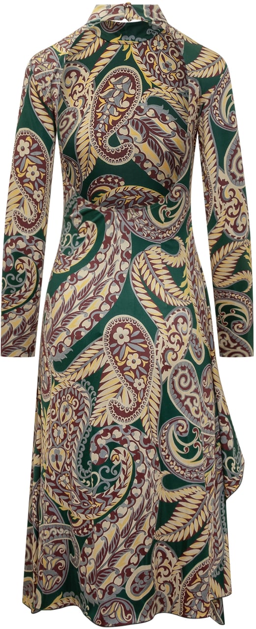 Etro Etro Abito Midi a Fantasia Paisley Divers