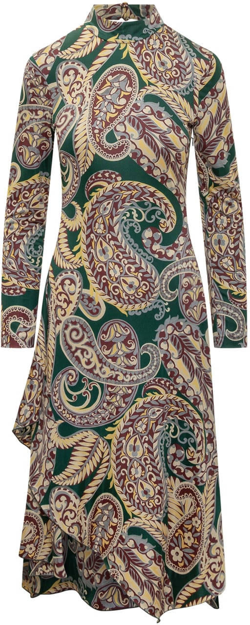 Etro Etro Abito Midi a Fantasia Paisley Divers