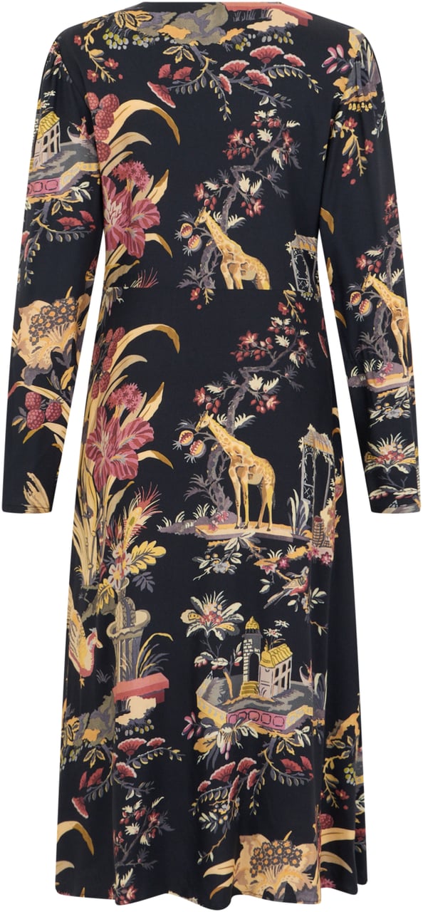 Etro Long dress with print Zwart
