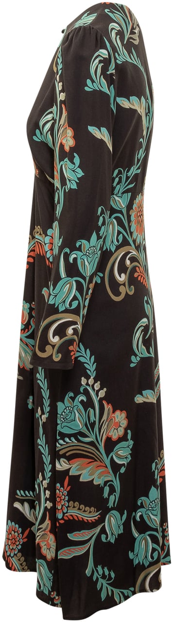 Etro Etro Abito Midi a Fantasia Floreale Divers