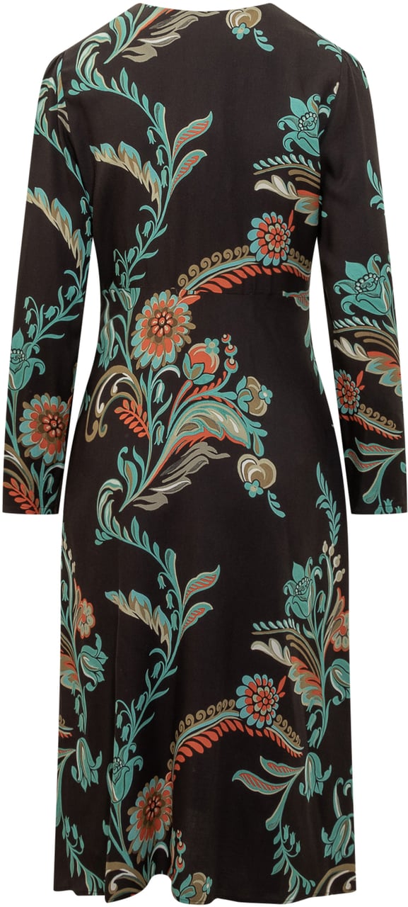 Etro Etro Abito Midi a Fantasia Floreale Divers