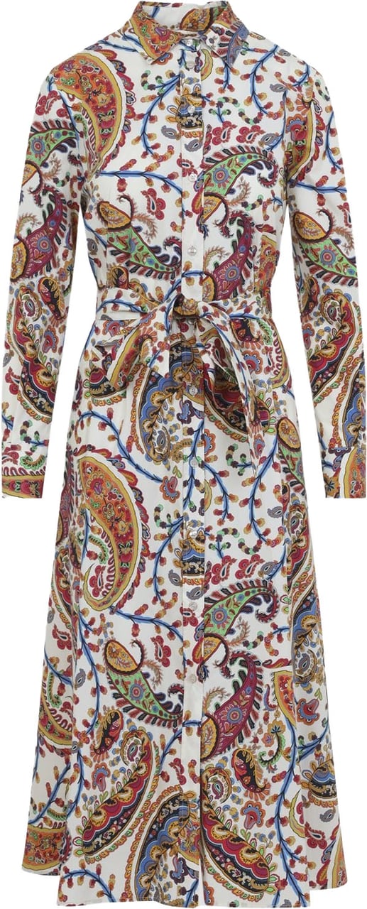 Etro Etro Belted Midi Dress Divers