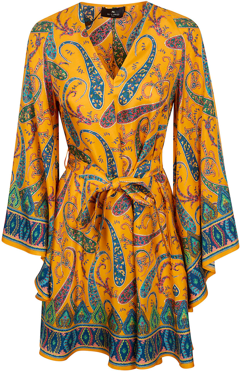 Etro ETRO WOMEN`S MINI BLOUSON DRESS WITH BELT Divers