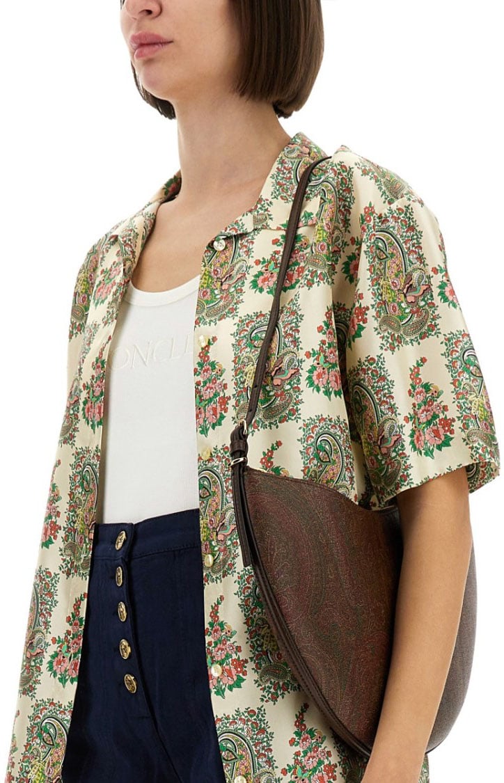 Etro Paisley And Floral Print Silk Shirt Divers