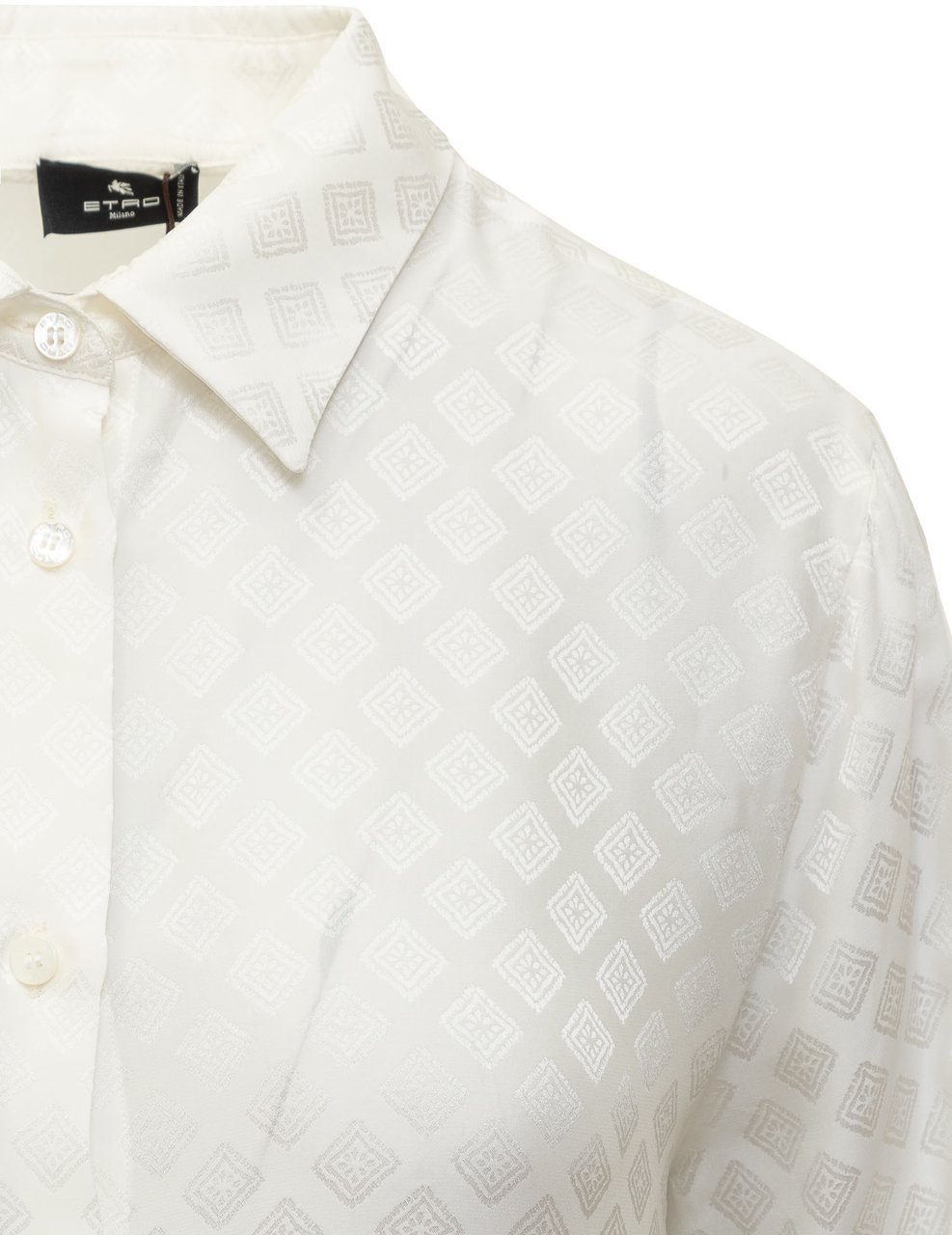 Etro Camicia in Seta Wit