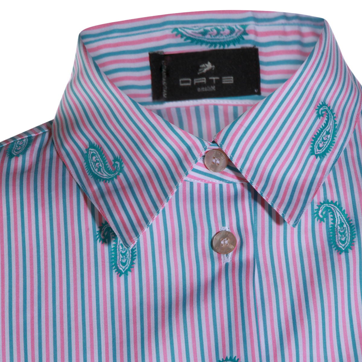 Etro Long-Sleeve Striped Shirt Rood