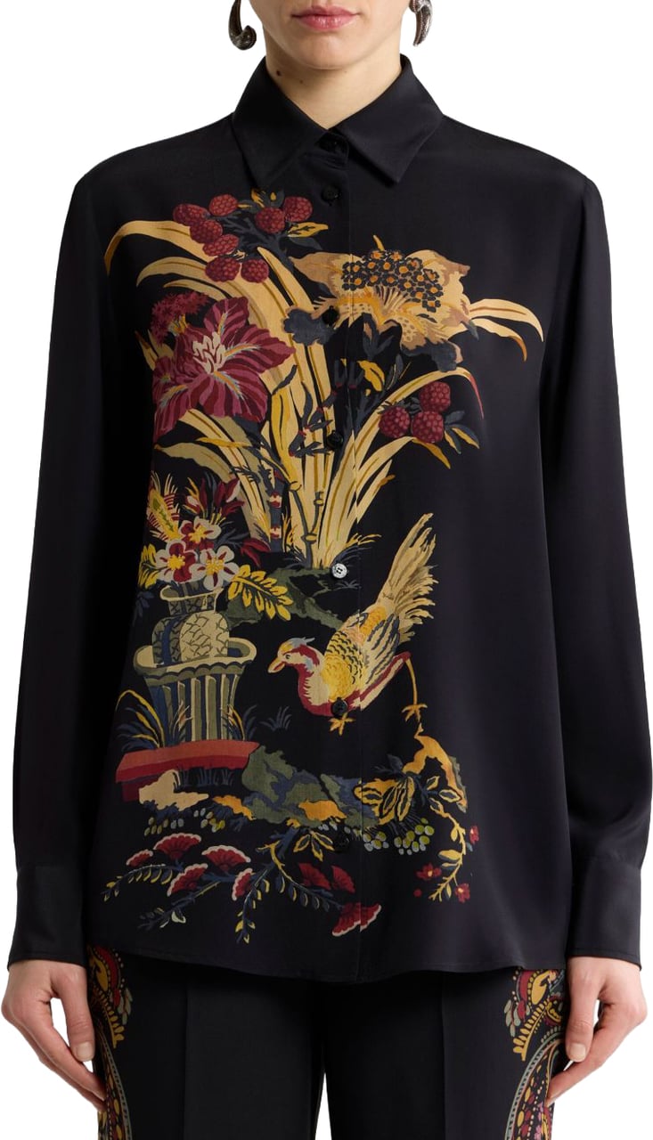 Etro Shirts Black Zwart