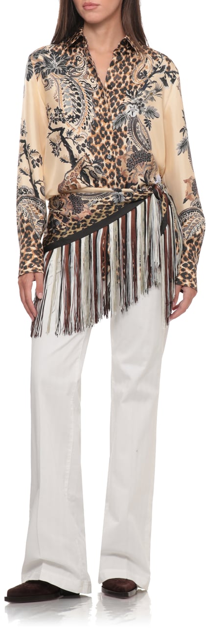 Etro Shirts Beige Beige