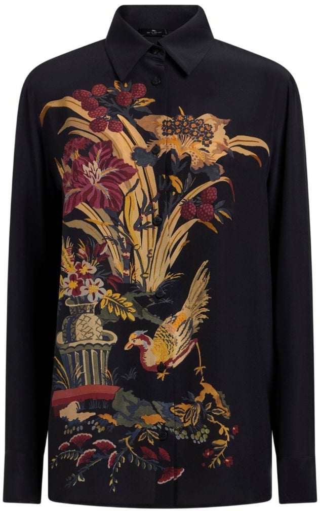Etro Shirts Black Zwart