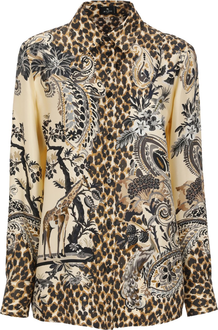 Etro Shirts Beige Beige