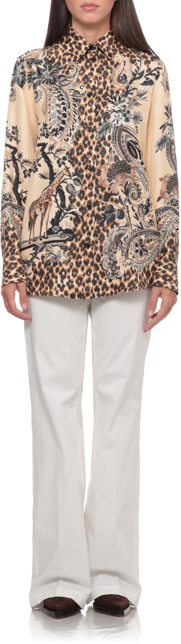 Etro Shirts Beige Beige