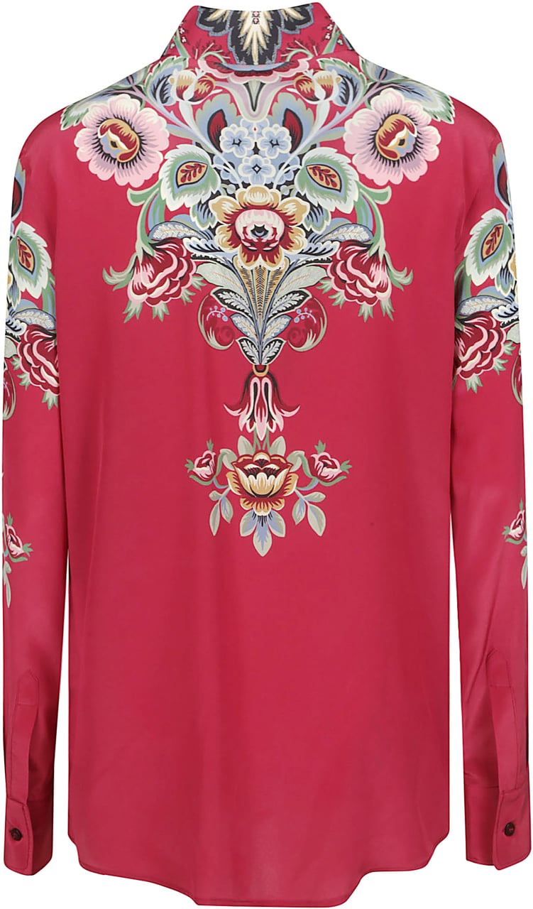 Etro Long Sleeve Shirt Pink & Purple Roze