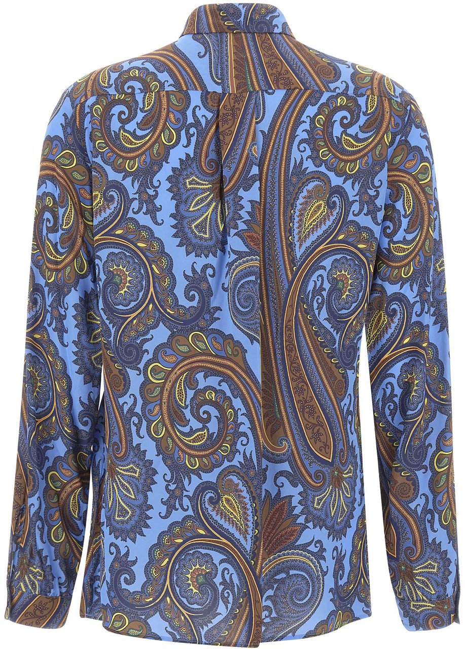 Etro Shirts Multicolor Lichtblauw